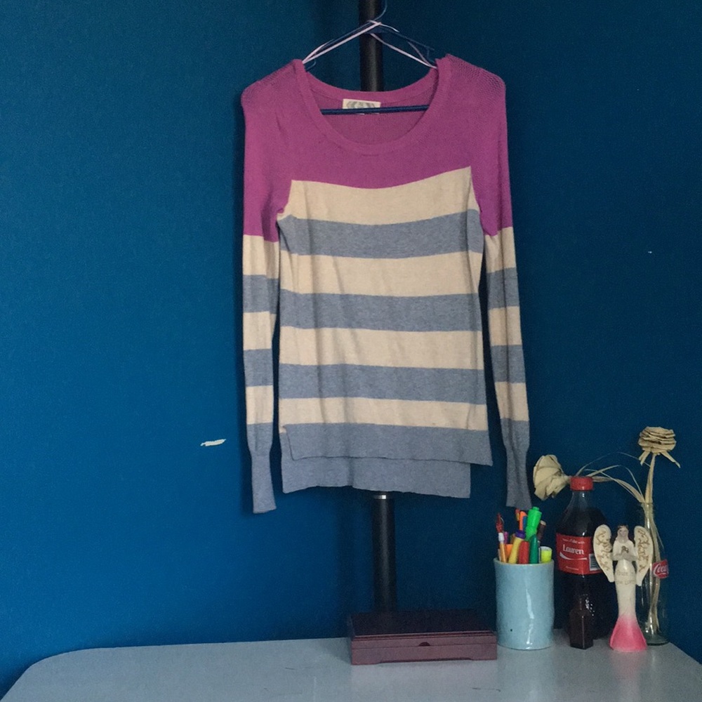 Color block sweater
